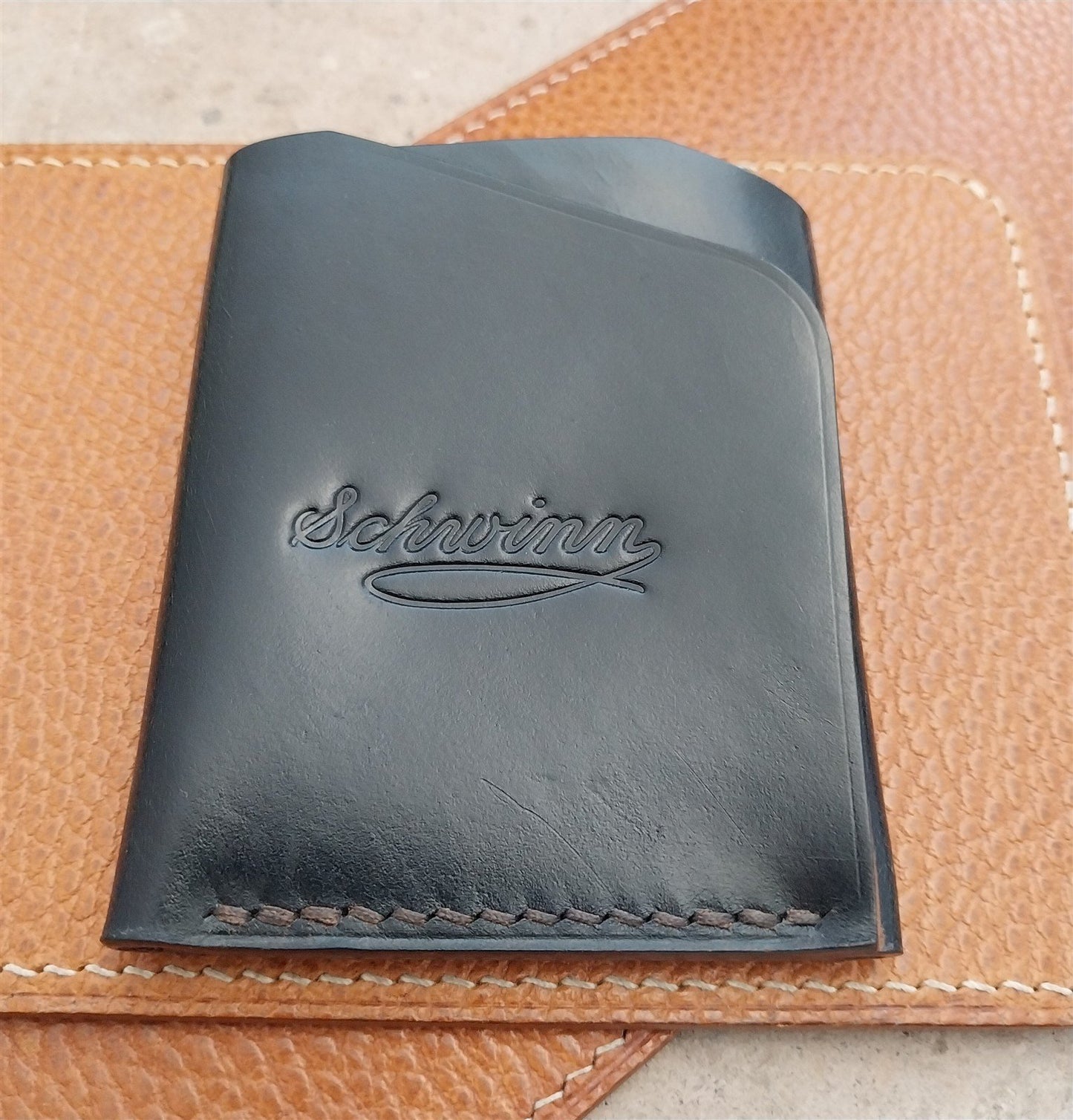 Schwinn Shell Cordovan Leather Card Wallet Handmade in New Mexico
