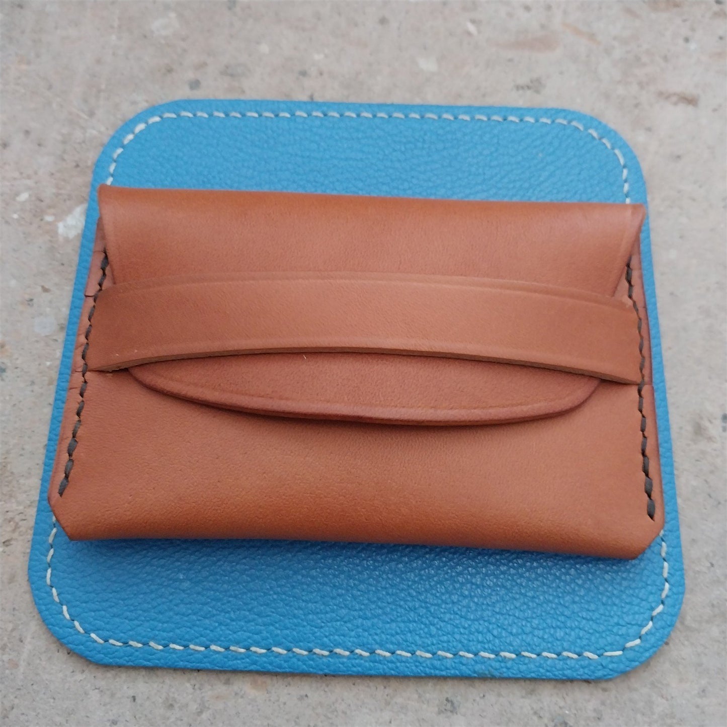 Minimal Leather Schwinn Card Wallet Handmade in New Mexico