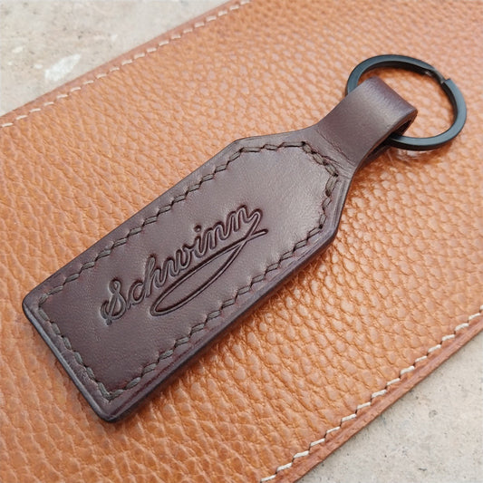 Schwinn Thick Latigo Leather Keychain Fob Handmade in New Mexico