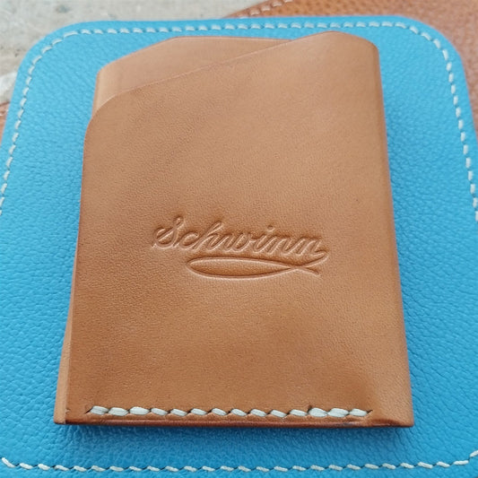 Schwinn Waxed Saddle Leather Card Wallet Handmade in New Mexico