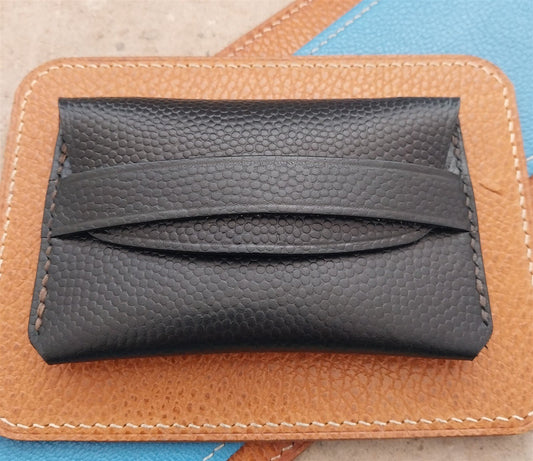 Minimal Leather Persons Vintage Bicycle Handmade Card Wallet