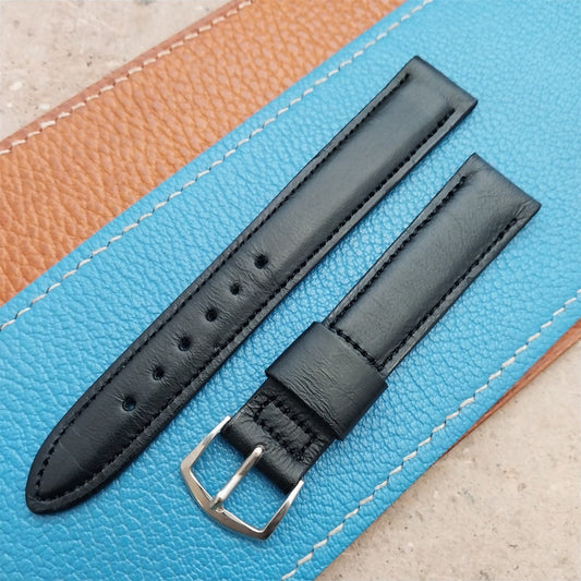 1970s Vintage 17.2mm Kalbe Tapered Saddle Leather Watch Strap