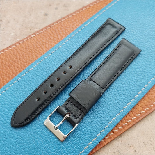 1970s Vintage 17.2mm Kalbe Tapered Saddle Leather Watch Strap
