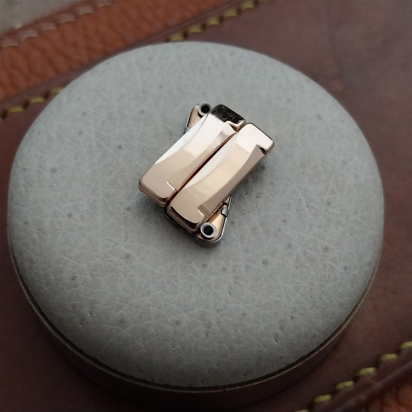 JB Champion Rose Gold-Filled Stretch Expansion Link Vintage Watch Band