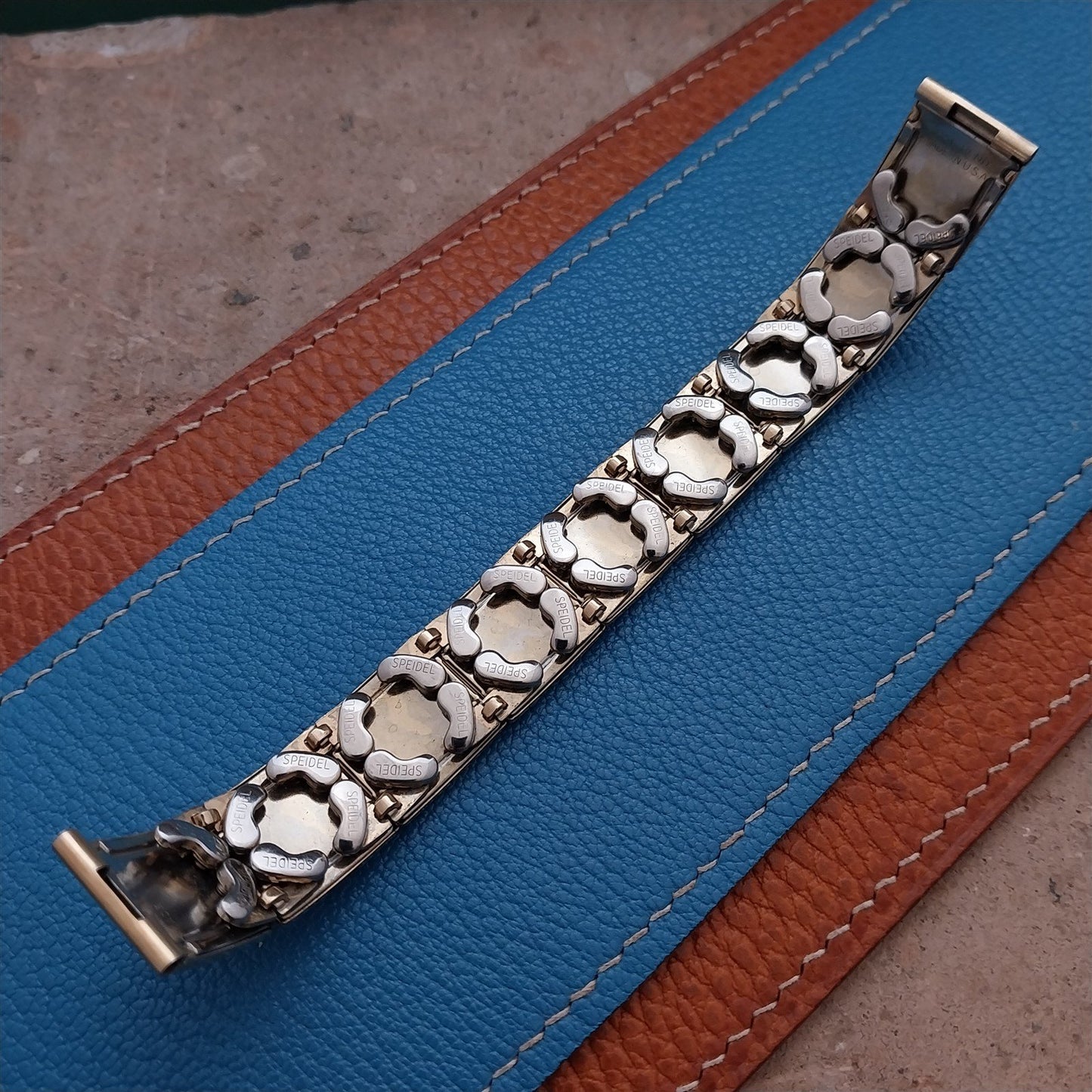 Vintage 5/8" 1950s Speidel Gold Filled Mid-Century Expansion Unused Watch Band