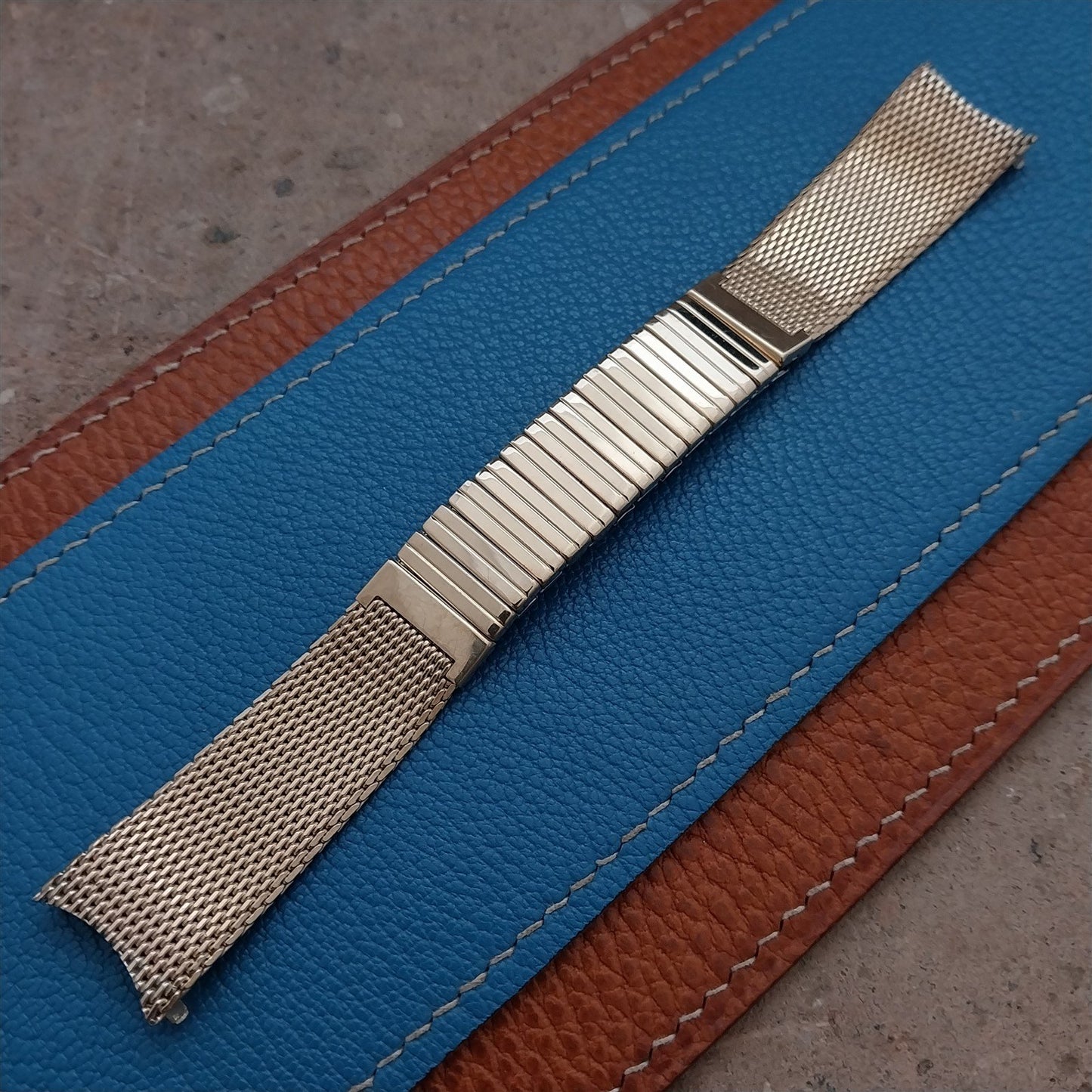 17mm 10k Gold-Filled Mesh Finesse Classic MCM Unused 1960s Vintage Watch Band