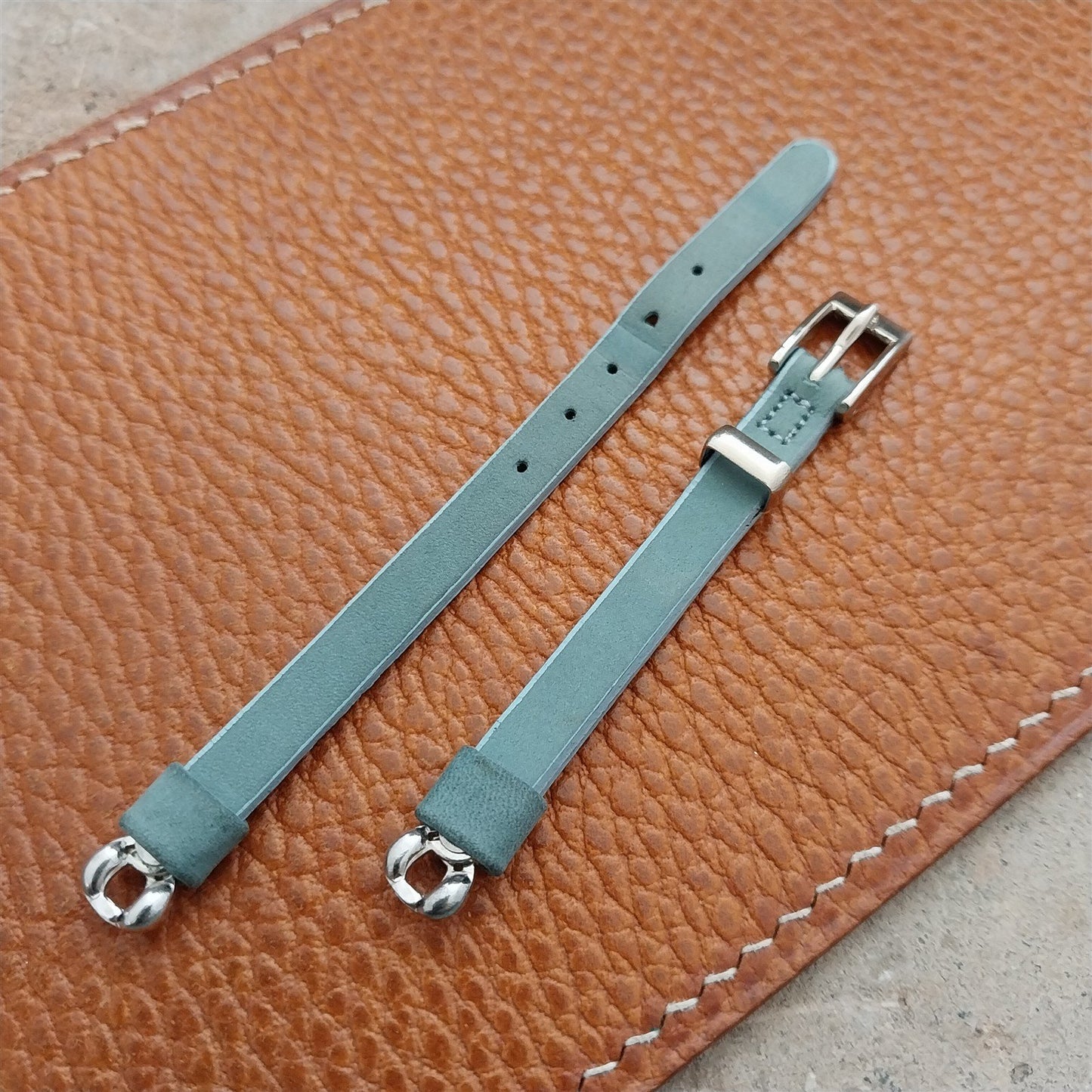 Vintage 1950s Womens Suede JB Champion Classic Cocktail Watch Strap