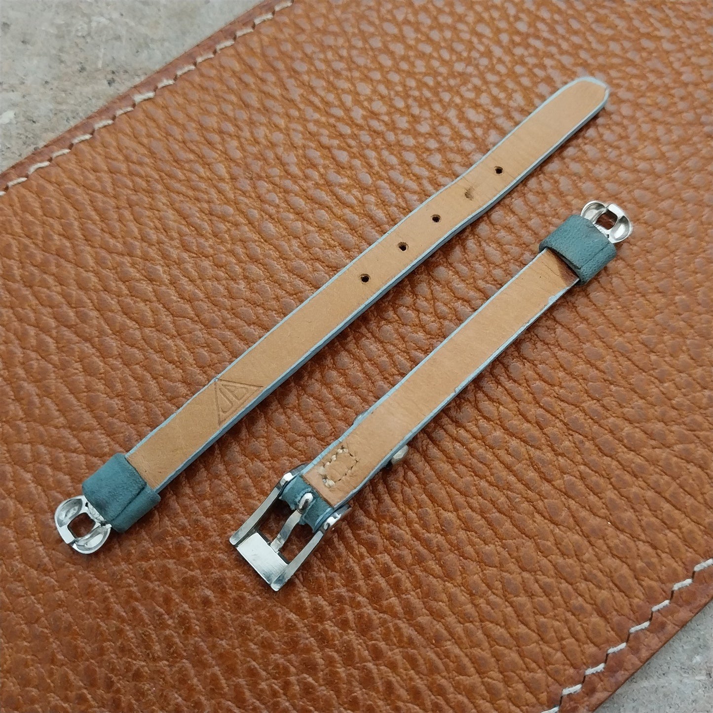 Vintage 1950s Womens Suede JB Champion Classic Cocktail Watch Strap