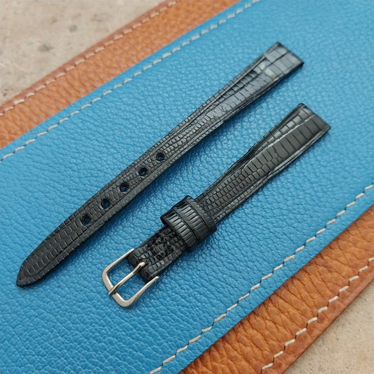 11mm JB Champion Black Lizard Ladies nos Unused Vintage Watch Strap