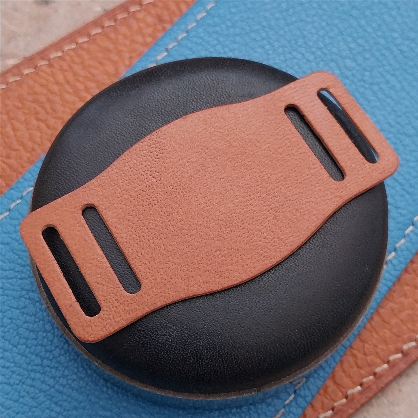 18mm Vintage Style English Bridle Leather Bund Pad