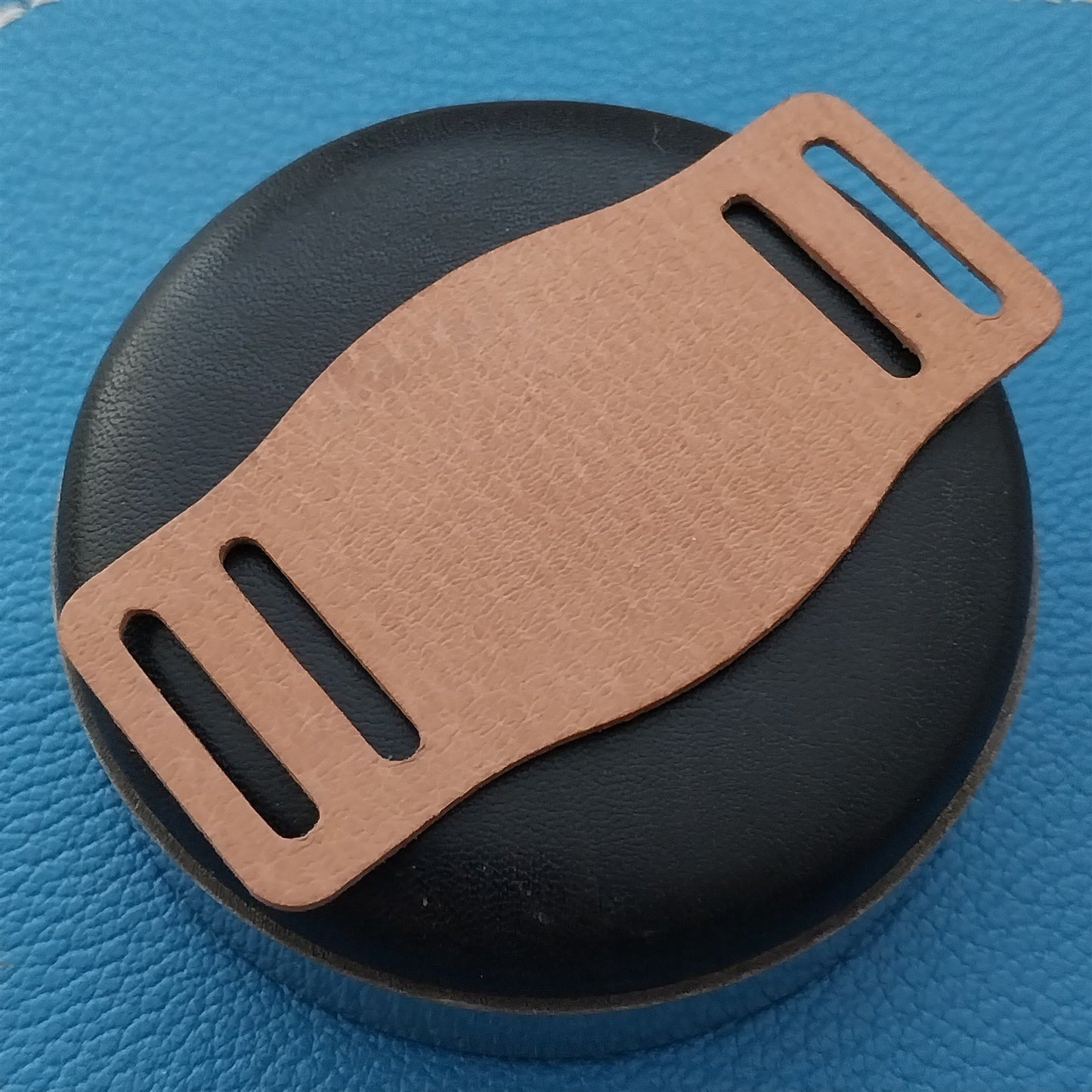 18mm Vintage Style Veg-Tanned Pigskin Bund Pad for Watch Strap