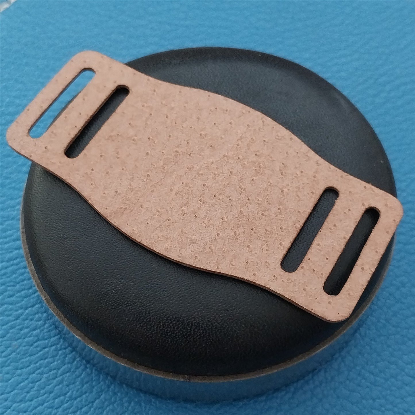 18mm Vintage Style Veg-Tanned Pigskin Bund Pad for Watch Strap