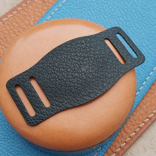 16mm Vintage Style Veg-Tanned Pebbled Leather Bund Pad for Watch Strap