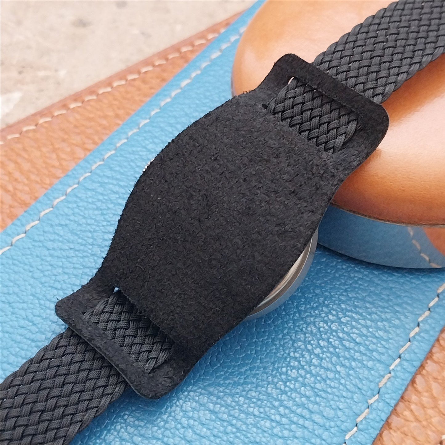 16mm Vintage Style Soft Calfskin Leather Bund Pad for Watch Strap