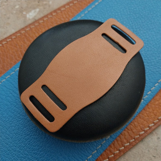 16mm Vintage Style Brown Saddle Leather Bund Pad