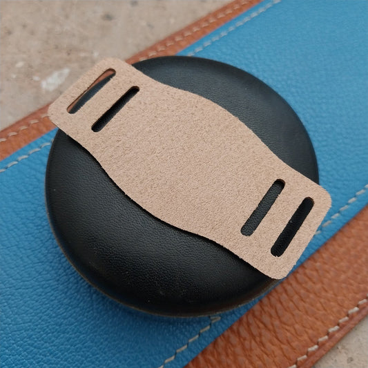 16mm Vintage Style Natural Vachetta Leather Bund Pad