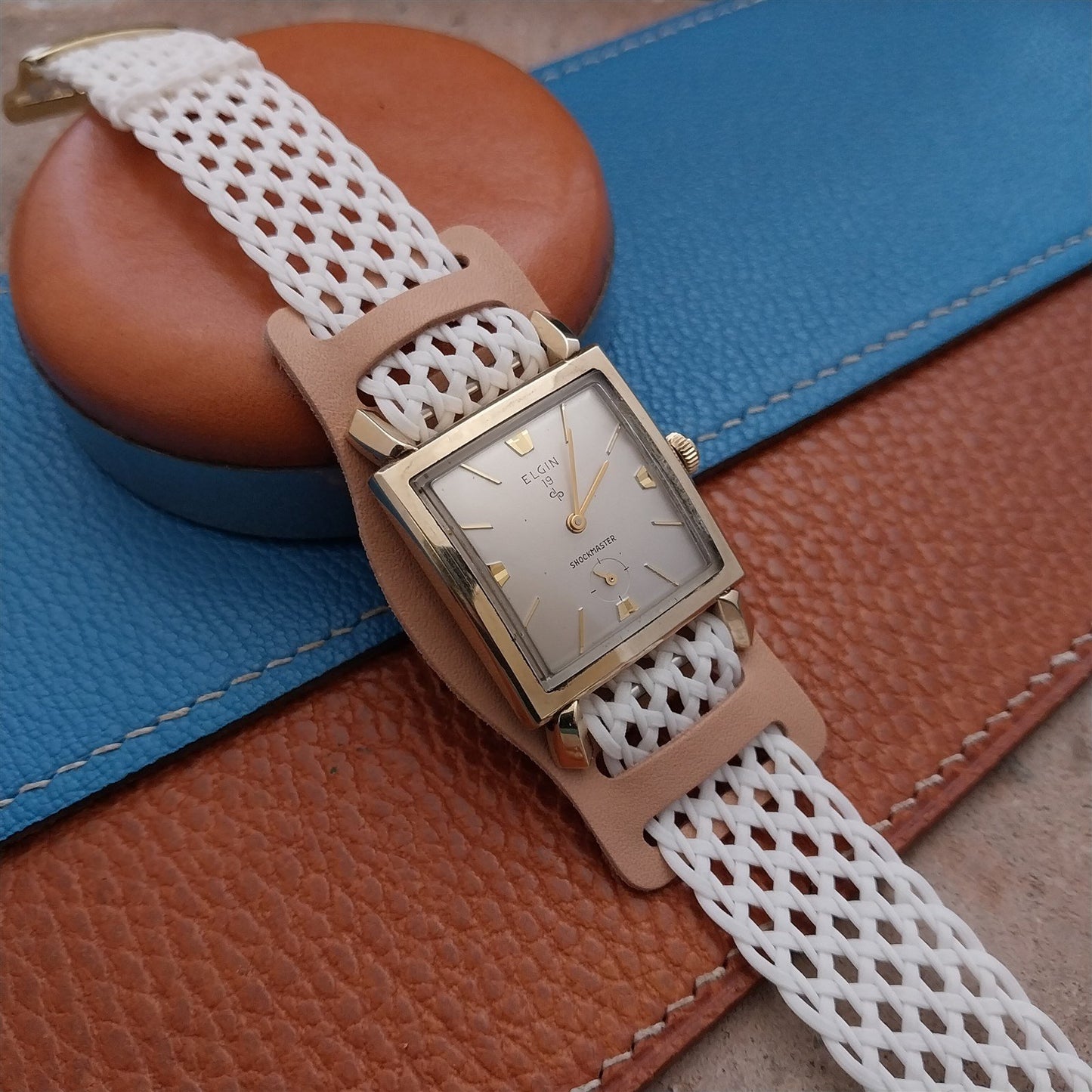 18mm Vintage Style Natural Vachetta Leather Bund Pad