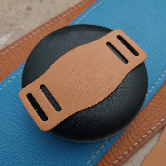 16mm Vintage Style Brown Saddle Leather Bund Pad