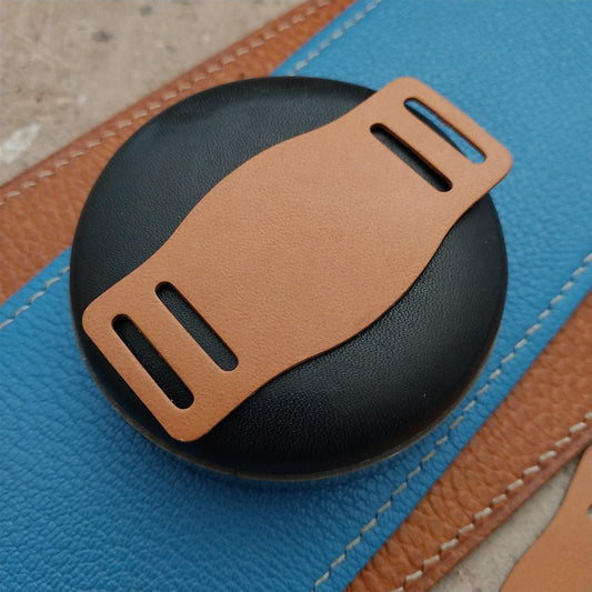16mm Vintage Style Brown Saddle Leather Bund Pad