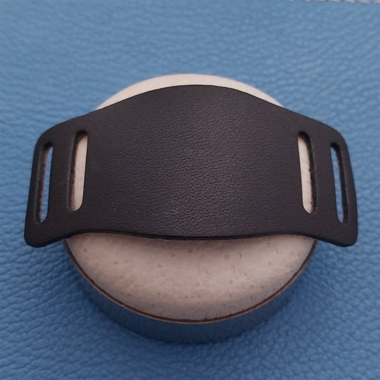 14mm 15mm 16mm Vintage Style Black Bridle Leather Bund Pad