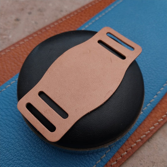 18mm Vintage Style Natural Saddle Leather Bund Pad