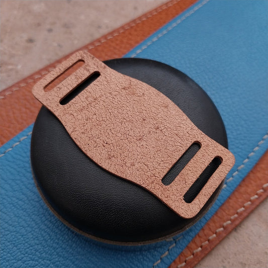 18mm Vintage Style Natural Saddle Leather Bund Pad