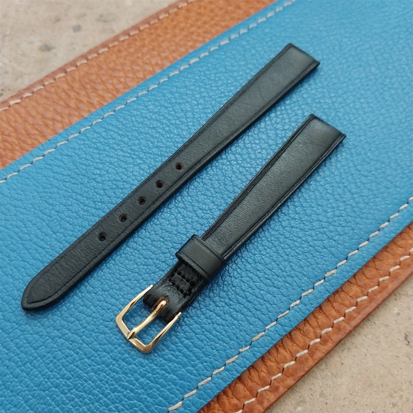 11mm Ladies NOS Kalbe Vintage Leather Watch Strap