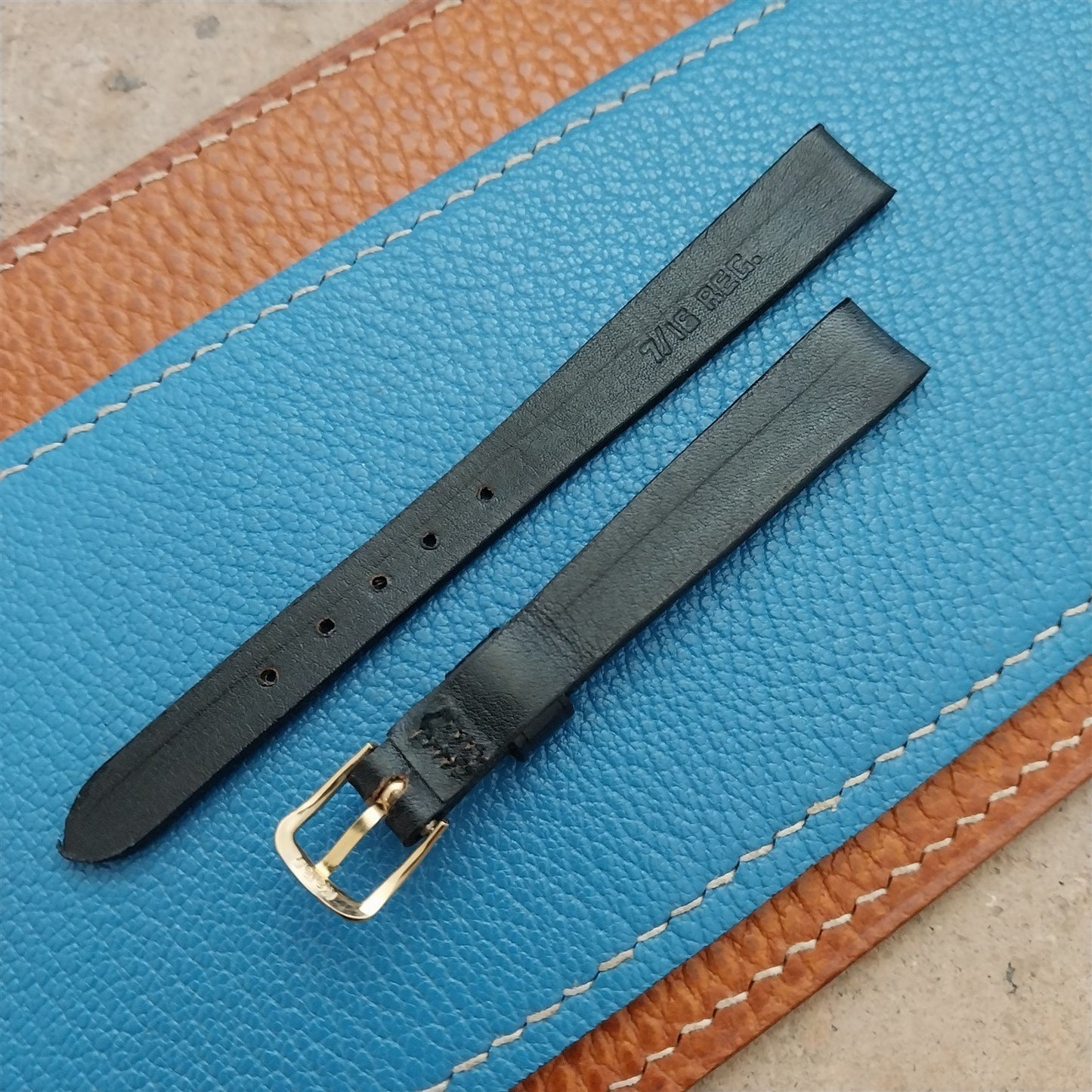 11mm Ladies NOS Kalbe Vintage Leather Watch Strap