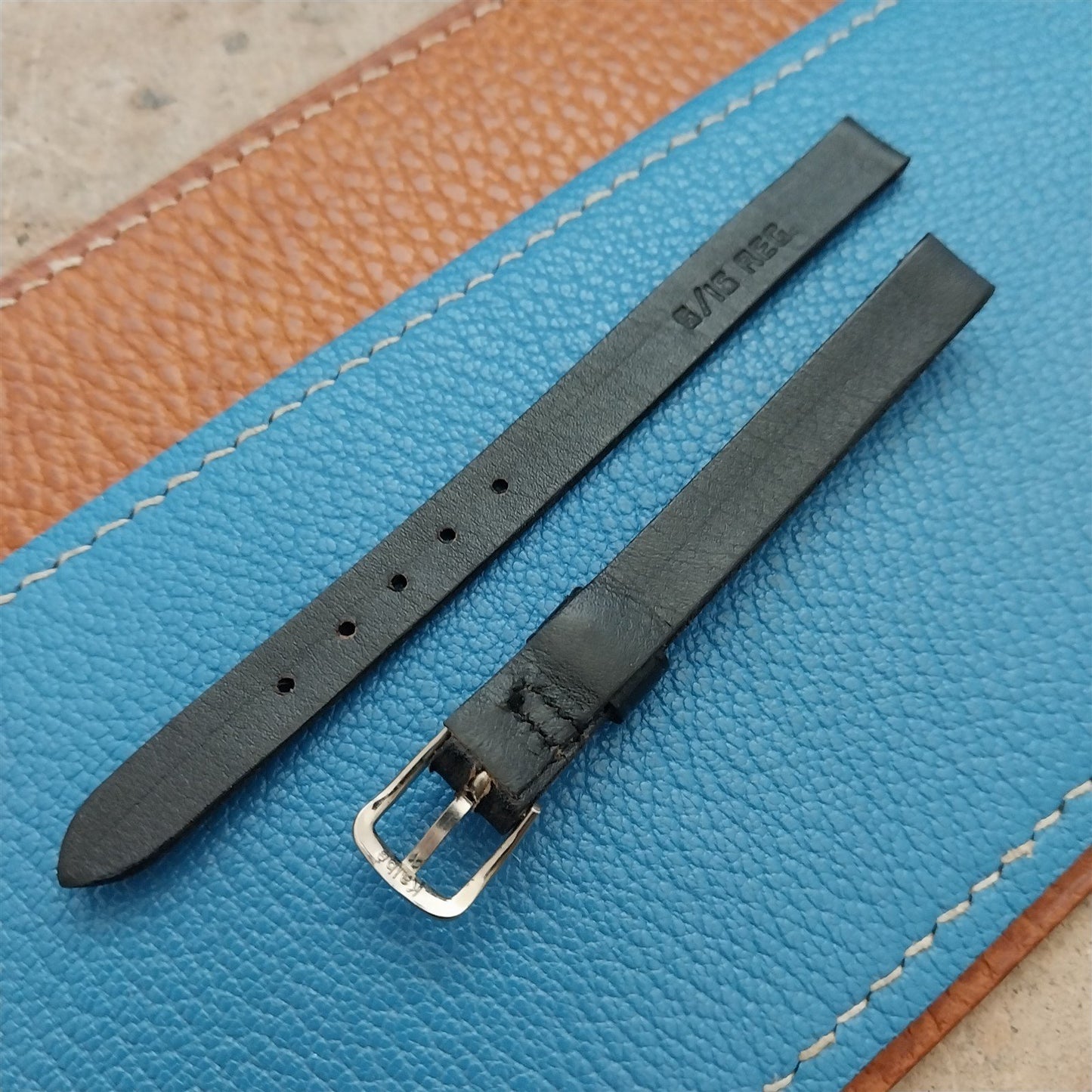 8mm Ladies NOS Kalbe Vintage Leather Watch Strap
