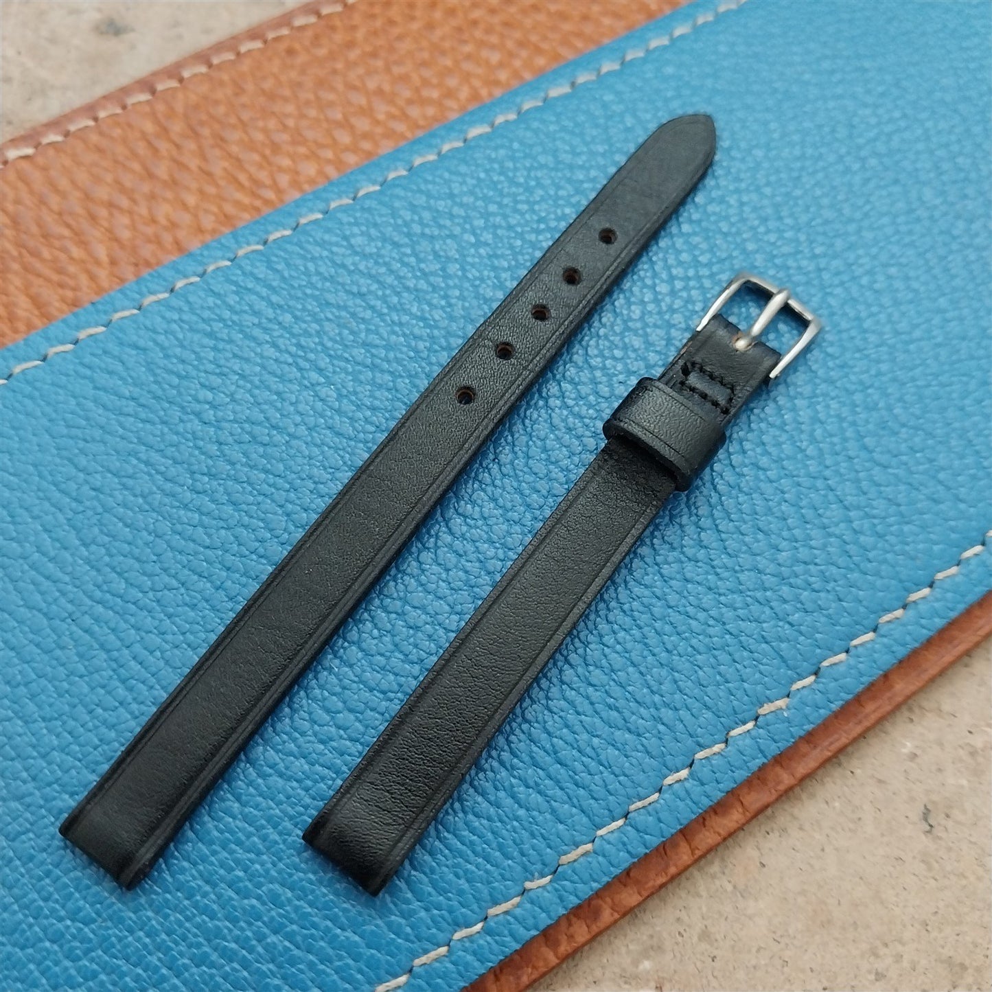8mm Ladies NOS Kalbe Vintage Leather Watch Strap