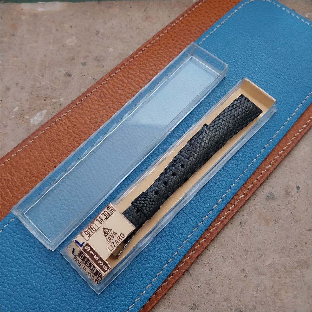 Womens Long JB Champion Java Lizard 14mm nos 1970s Vintage Watch Strap