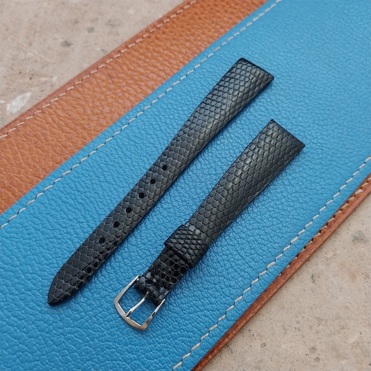 Womens Long JB Champion Java Lizard 14mm nos 1970s Vintage Watch Strap