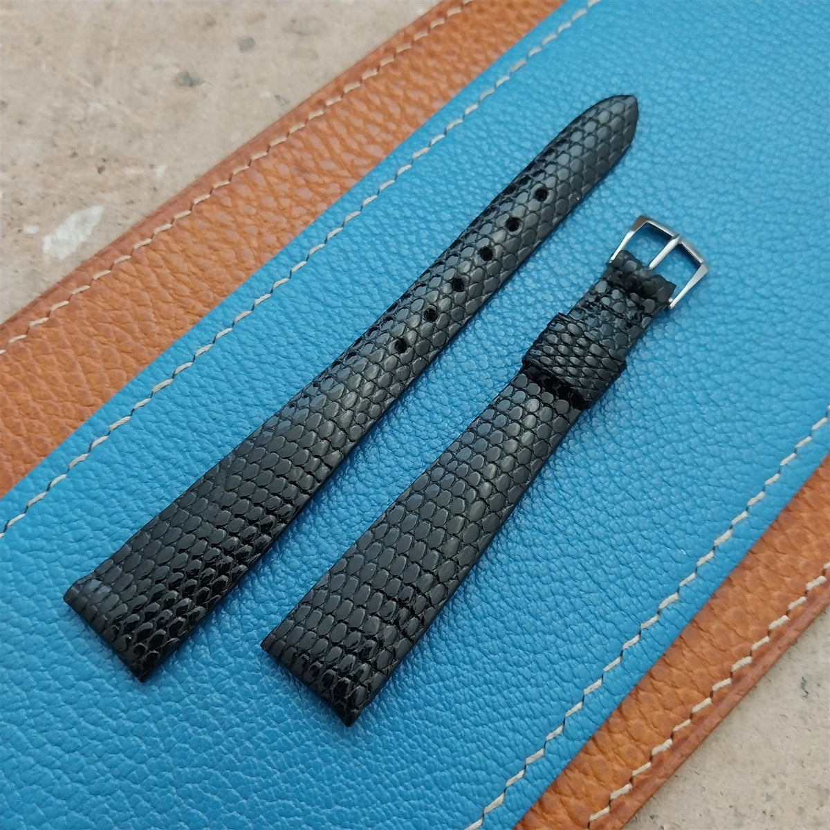 Womens Long JB Champion Java Lizard 14mm nos 1970s Vintage Watch Strap