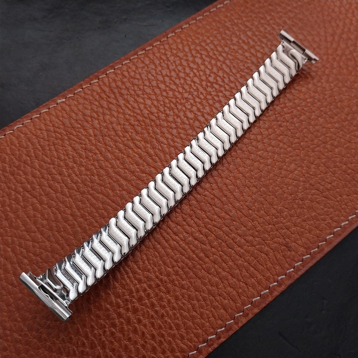 White Gold-Filled Speidel Golden Templar NOS 1950s Vintage Watch Band
