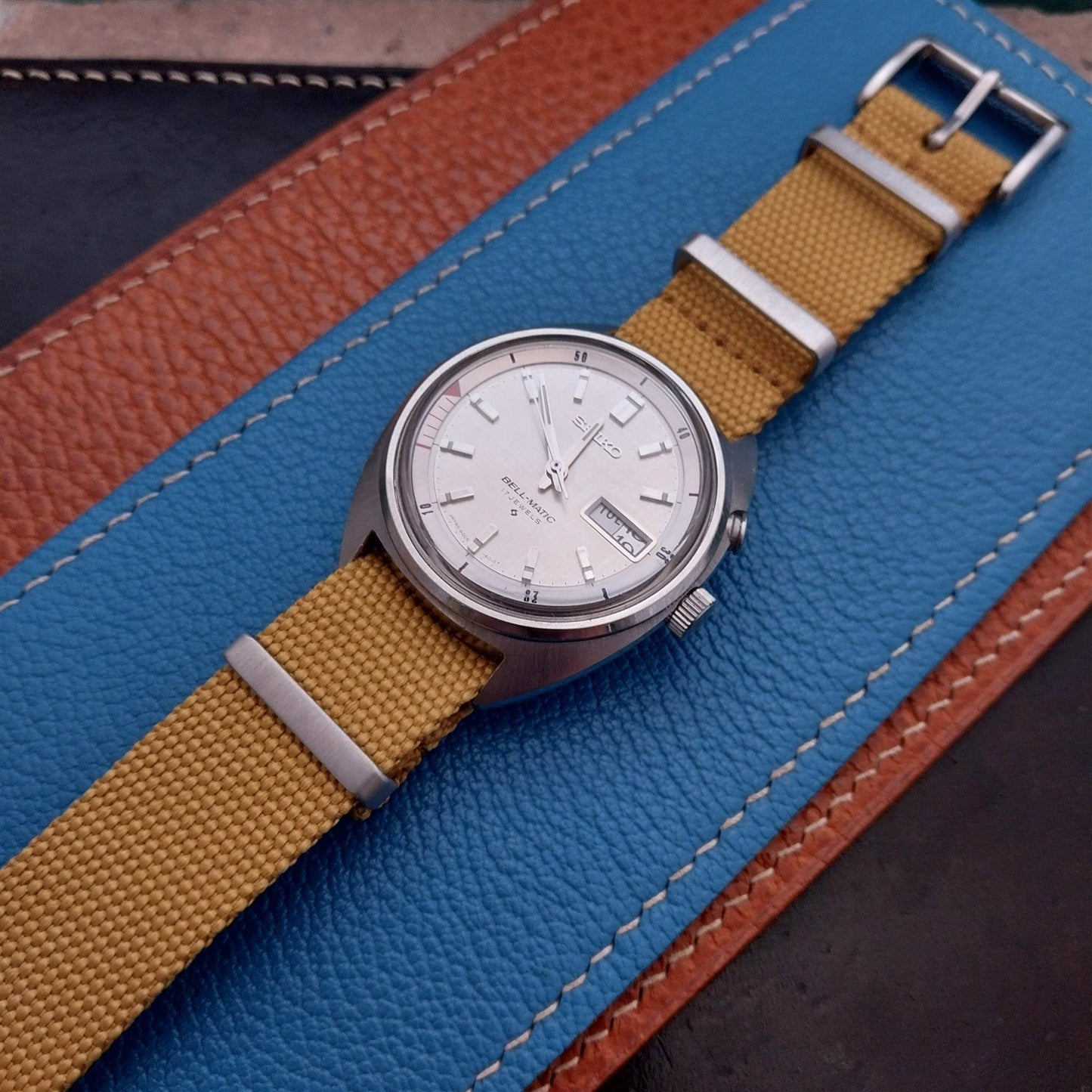 19mm Ribbed Striped Nylon Classic G10 Watch Strap