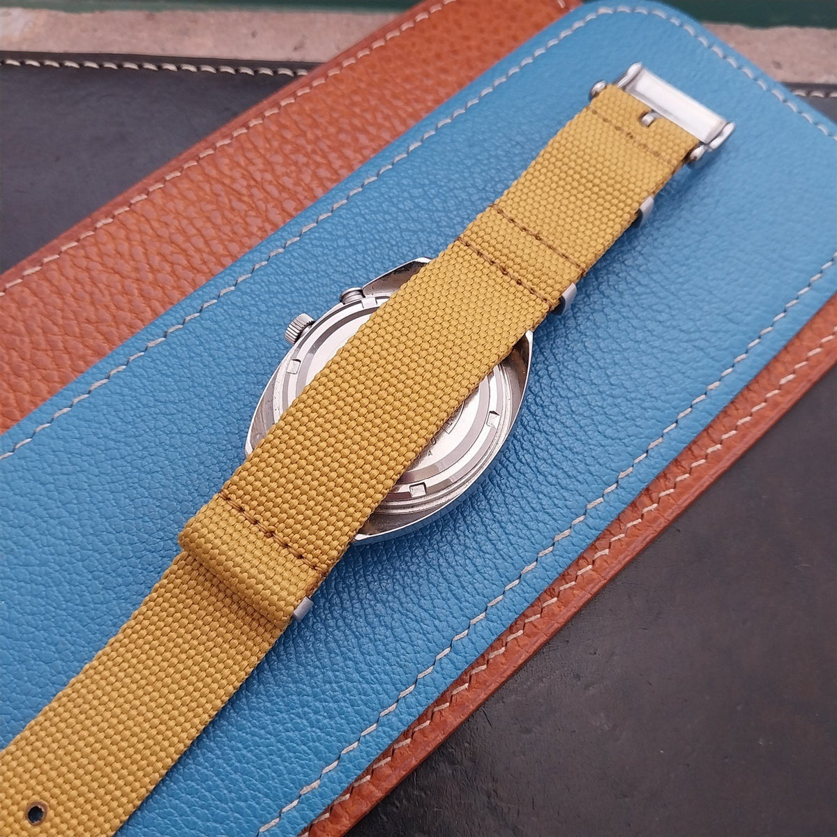 19mm Ribbed Striped Nylon Classic G10 Watch Strap
