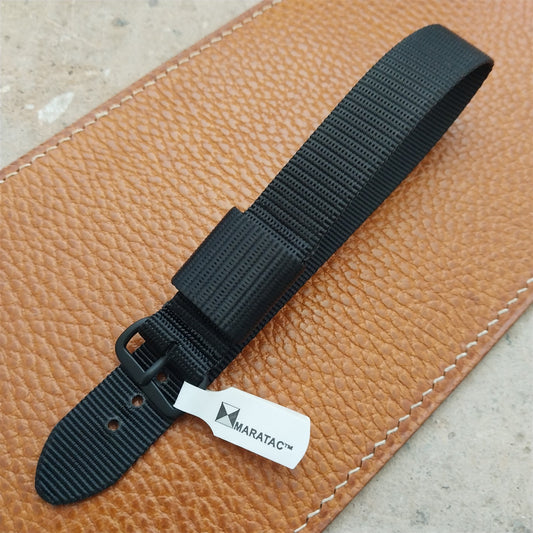 16mm Maratac Mil Series Black Nylon Single-Pass Field Watch Strap
