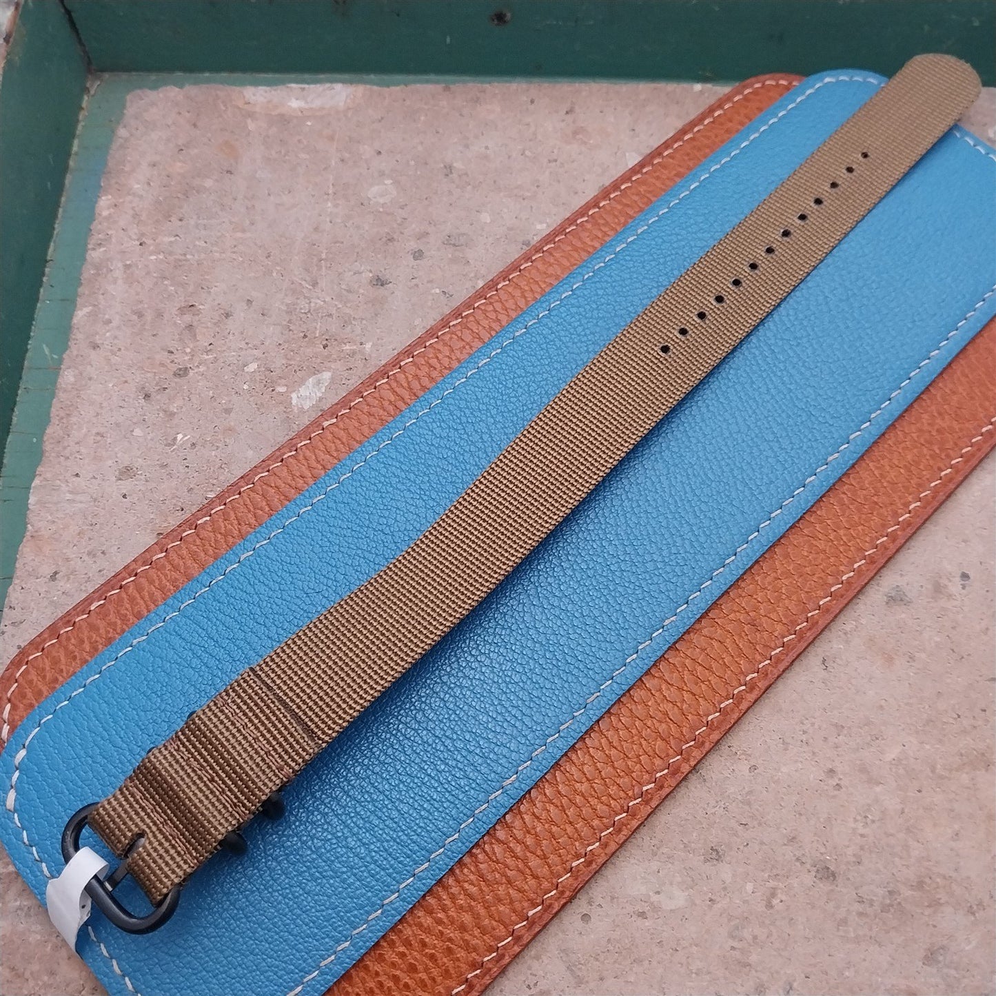20mm Desert Sand Maratac Zulu Watch Strap & Black Hardware