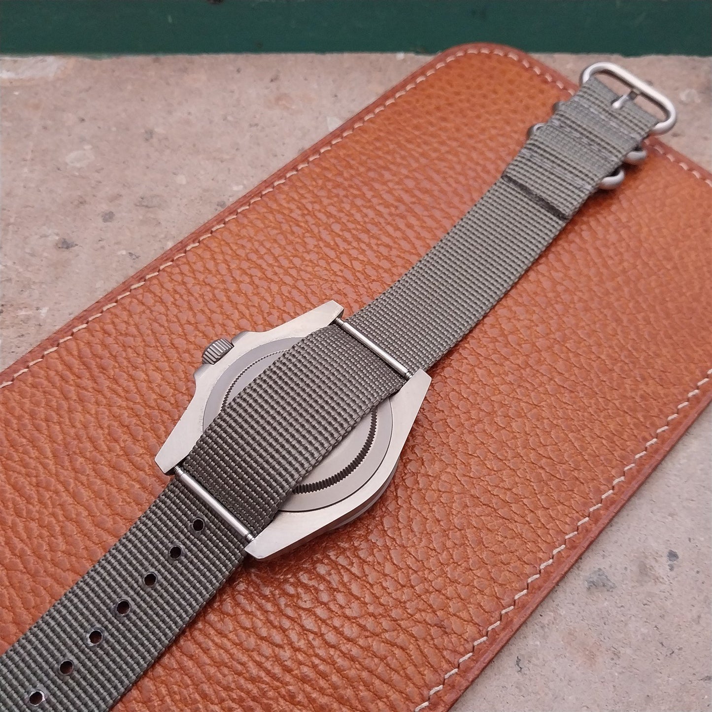 20mm ACU Gray Maratac Zulu Watch Strap & Brushed Stainless Hardware