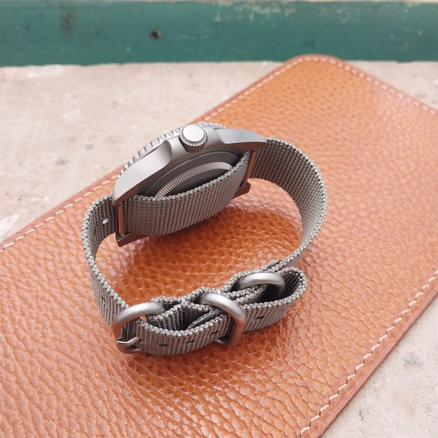 20mm ACU Gray Maratac Zulu Watch Strap & Brushed Stainless Hardware