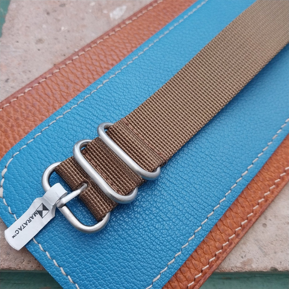 24mm Desert Sand Maratac Zulu Watch Strap