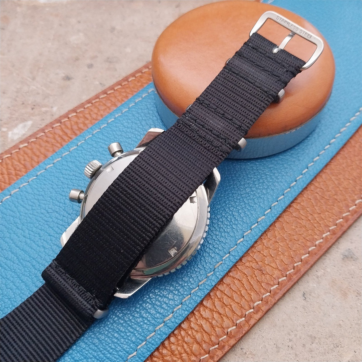 20mm Black Maratac MOD Watch Strap