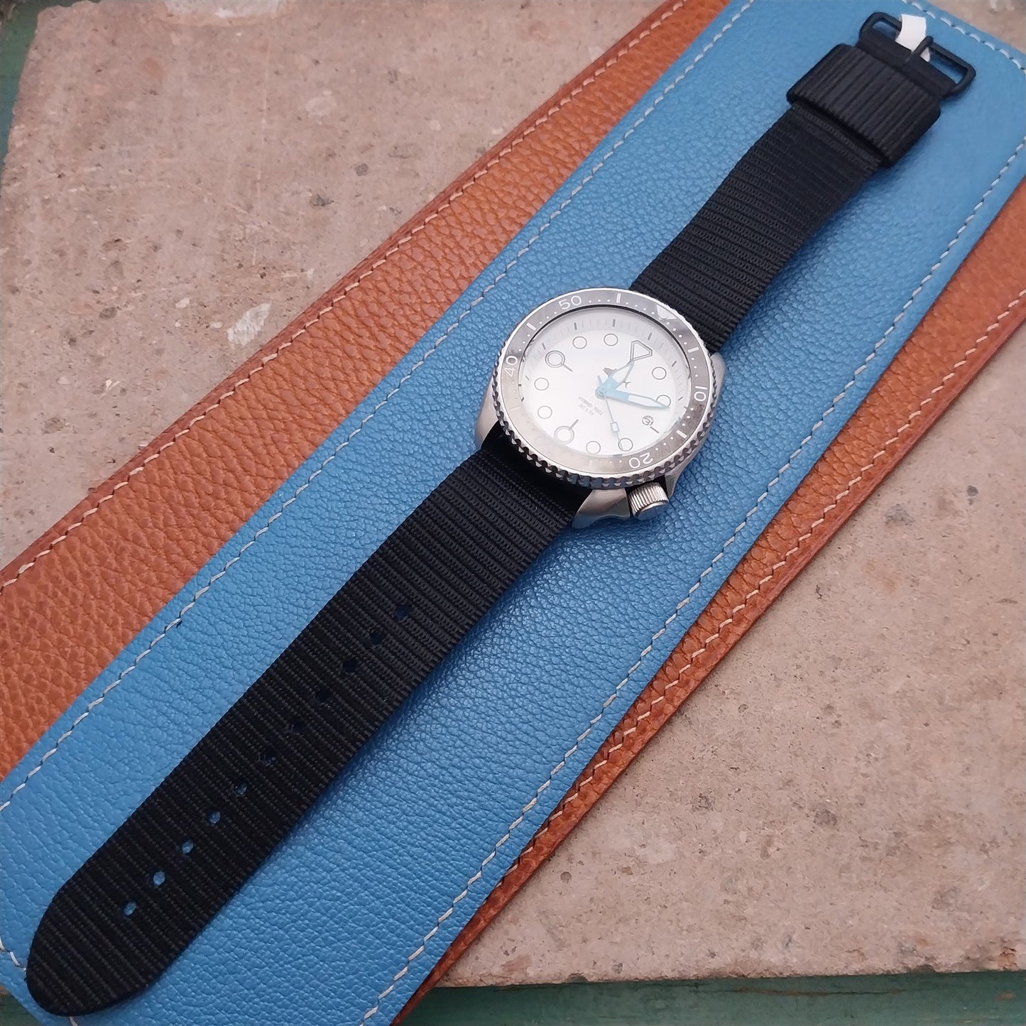 22mm Maratac Mil Series Black Nylon Single-Pass Watch Strap