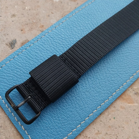 22mm Maratac Mil Series Black Nylon Single-Pass Watch Strap
