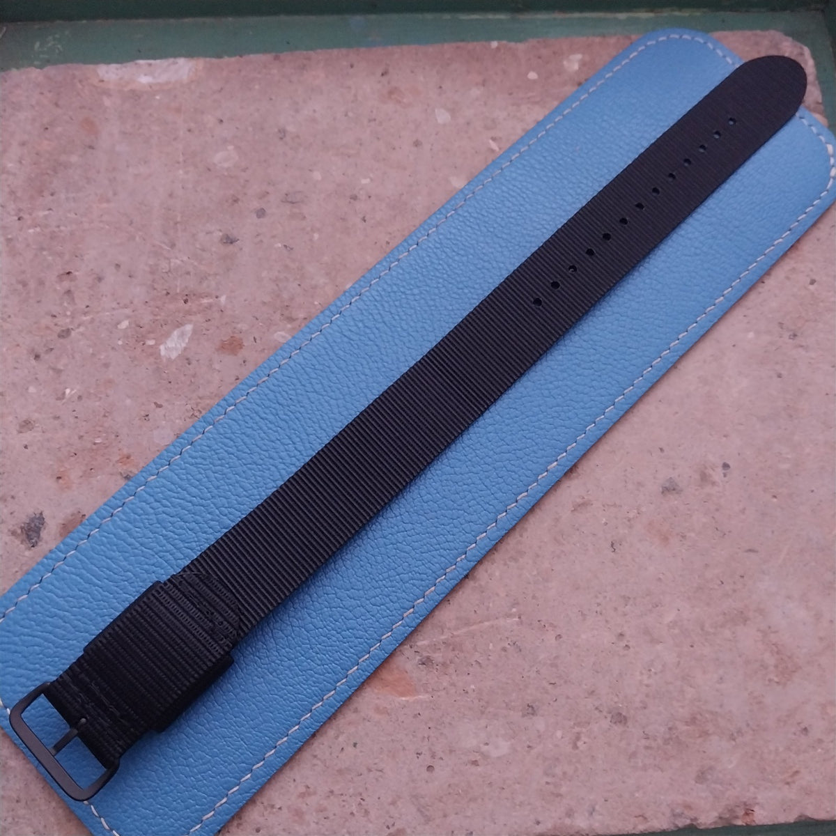 22mm Maratac Mil Series Black Nylon Single-Pass Watch Strap