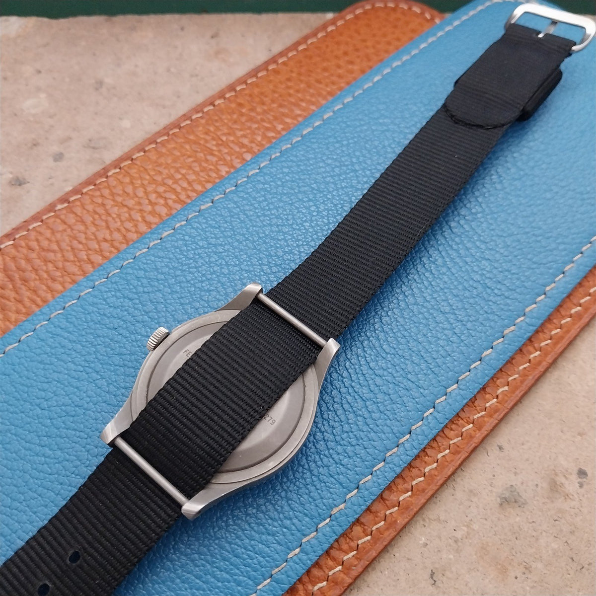 18mm Speidel Black Nylon Single-Pass Classic Style Watch Strap