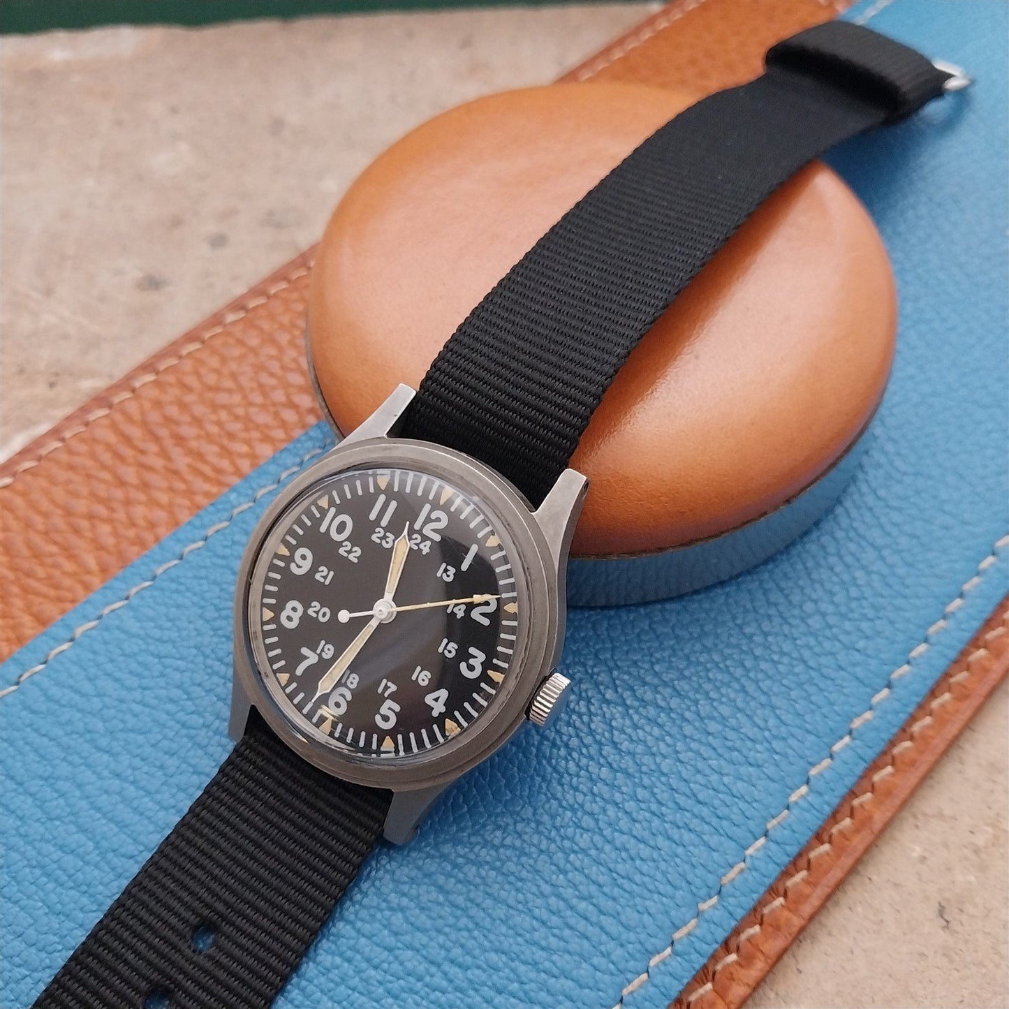 18mm Speidel Black Nylon Single-Pass Classic Style Watch Strap