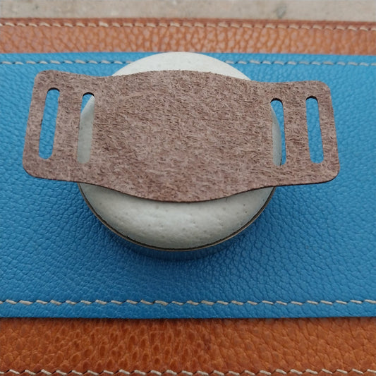 14mm 15mm 16mm Vintage Style Brown Bridle Leather Bund Pad