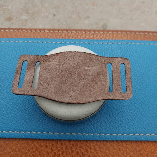 17mm 18mm 19mm Vintage Style Brown Bridle Leather Bund Pad