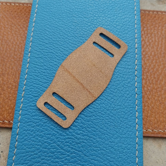 14mm 15mm 16mm Vintage Style Brown Saddle Leather Bund Pad